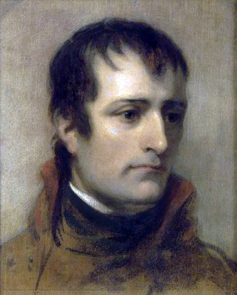 Napoléon Bonaparte premier consul par Thomas Phillips 1802 - (Musée Bonnat (Bayonne, France)